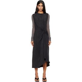 Studio Nicholson Studio Nicholson Black Delph Midi Dress