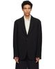 Studio Nicholson Studio Nicholson Black Denison Linen Blazer - 1