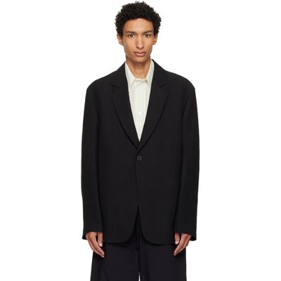 Studio Nicholson Studio Nicholson Black Denison Linen Blazer