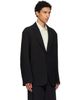 Studio Nicholson Studio Nicholson Black Denison Linen Blazer - 2