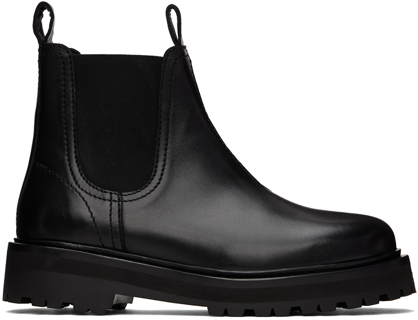 靴 studio nicholson kick boots Studio Nicholson - Black Kick Boots