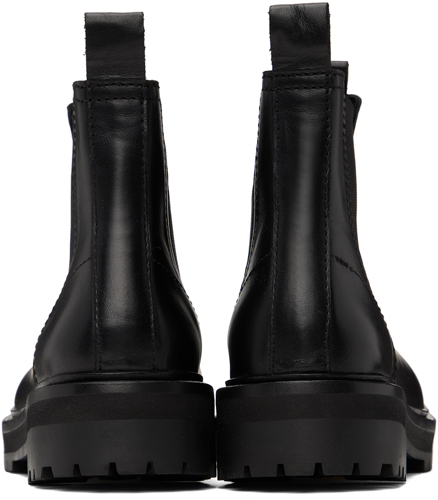 靴 studio nicholson kick boots Studio Nicholson - Black Kick Boots