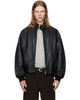 Studio Nicholson Studio Nicholson Black Over Leather Jacket - 1