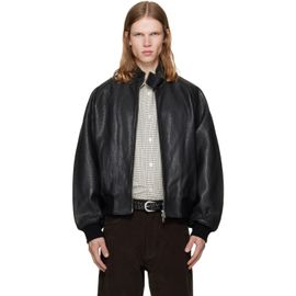 Studio Nicholson Studio Nicholson Black Over Leather Jacket