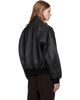 Studio Nicholson Studio Nicholson Black Over Leather Jacket - 3