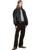 Studio Nicholson Studio Nicholson Black Over Leather Jacket - 4