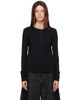 Studio Nicholson Studio Nicholson Black Roane Jersey Henley - 1