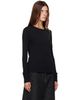Studio Nicholson Studio Nicholson Black Roane Jersey Henley - 2