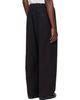 Studio Nicholson Studio Nicholson Black Shire Cotton Pleated Trousers - 3