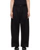Studio Nicholson Studio Nicholson Black Sorte Pleated Trousers - 1