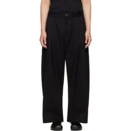Studio Nicholson Studio Nicholson Black Sorte Pleated Trousers