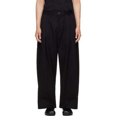 Studio Nicholson Studio Nicholson Black Sorte Pleated Trousers