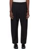Studio Nicholson Studio Nicholson Black Tuck Pleated Trousers - 1