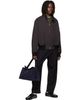 Studio Nicholson Studio Nicholson Black Tuck Pleated Trousers - 4