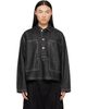 Studio Nicholson Studio Nicholson Black York Denim Polo Shirt - 1