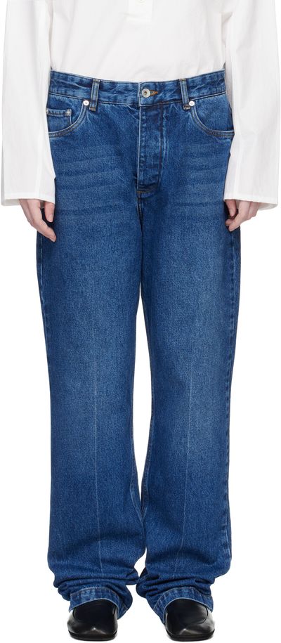 Studio Nicholson Studio Nicholson Blue Barra Denim Jeans