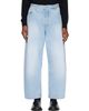 Studio Nicholson Studio Nicholson Blue Paolo Wide Leg Jeans - 1