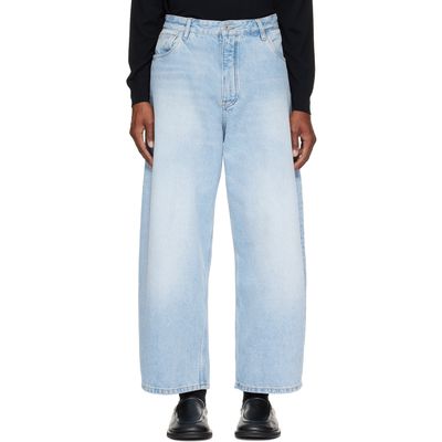 Studio Nicholson Studio Nicholson Blue Paolo Wide Leg Jeans