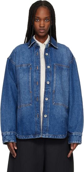 Studio Nicholson Studio Nicholson Blue Paso Denim Shirt