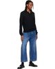 Studio Nicholson Studio Nicholson Blue Puch Wide Leg Jeans - 4