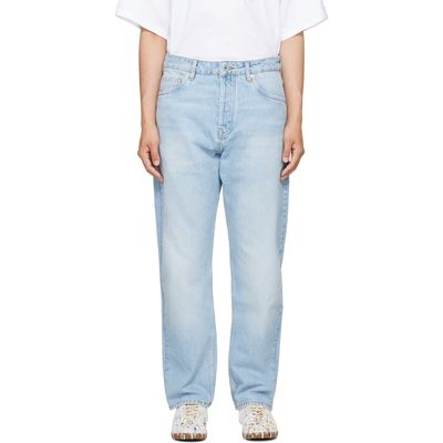 Studio Nicholson Studio Nicholson Blue Riso Straight Leg Jeans