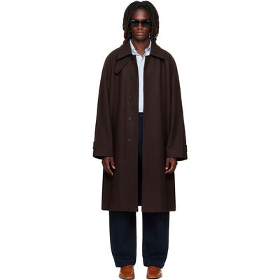 Studio Nicholson Studio Nicholson Brown Cabo Wool Coat