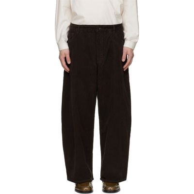 Studio Nicholson Studio Nicholson Brown Corduroy Wide Leg Trousers