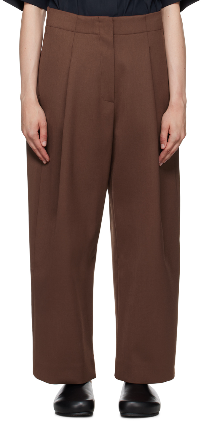 Studio Nicholson - Brown Dordoni Trousers