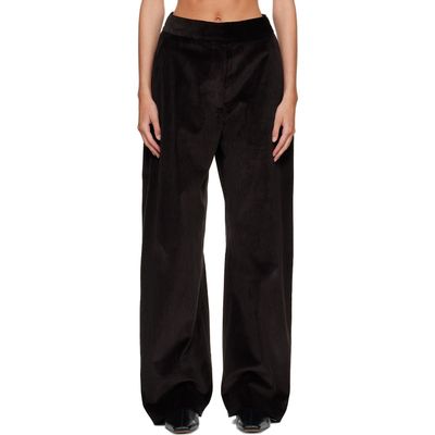Studio Nicholson Studio Nicholson Brown Grange Corduroy Wide Leg Trousers