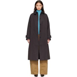 Studio Nicholson Studio Nicholson Brown Holin Trench Coat