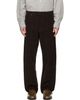 Studio Nicholson Studio Nicholson Brown Riso Corduroy Straight Leg Trousers - 1