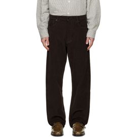 Studio Nicholson Studio Nicholson Brown Riso Corduroy Straight Leg Trousers