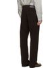 Studio Nicholson Studio Nicholson Brown Riso Corduroy Straight Leg Trousers - 3