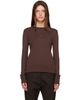 Studio Nicholson Studio Nicholson Brown Roane Jersey Henley - 1