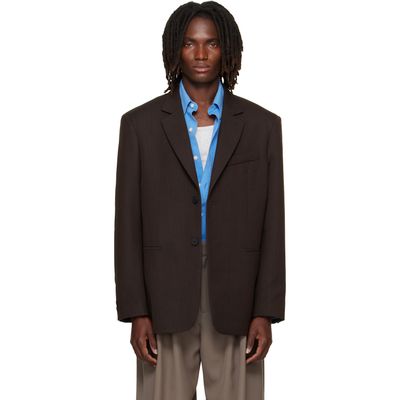 Studio Nicholson Studio Nicholson Brown Roversi Wool Blazer