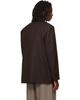 Studio Nicholson Studio Nicholson Brown Roversi Wool Blazer - 3