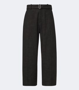 Studio Nicholson Studio Nicholson Checked cotton and wool-blend wide-leg pants