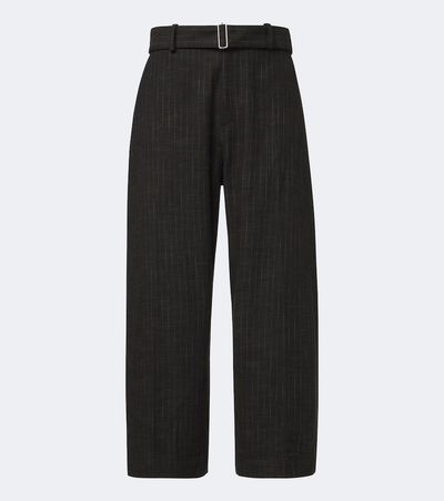 Studio Nicholson Studio Nicholson Checked cotton and wool-blend wide-leg pants