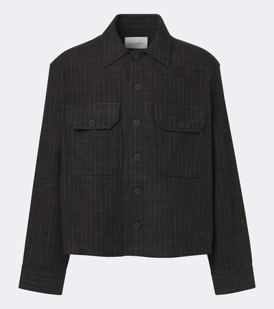 Studio Nicholson Studio Nicholson Kelver striped cotton and wool-blend jacket