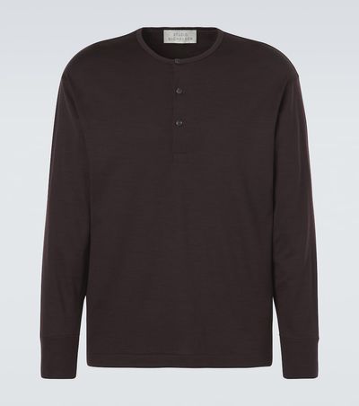 Studio Nicholson Studio Nicholson Kuyto wool Henley shirt