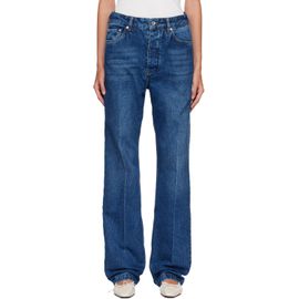 Studio Nicholson Studio Nicholson Navy Barra Straight Leg Jeans
