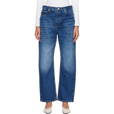 Studio Nicholson Studio Nicholson Navy Denjo Straight Leg Jeans