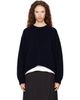 Studio Nicholson Studio Nicholson Navy Hemyl Knit Sweater - 1
