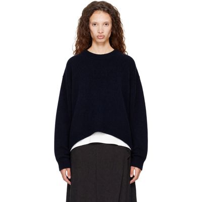 Studio Nicholson Studio Nicholson Navy Hemyl Knit Sweater