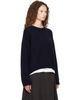 Studio Nicholson Studio Nicholson Navy Hemyl Knit Sweater - 2