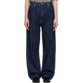 Studio Nicholson Studio Nicholson Navy Marylbone Straight Leg Jeans
