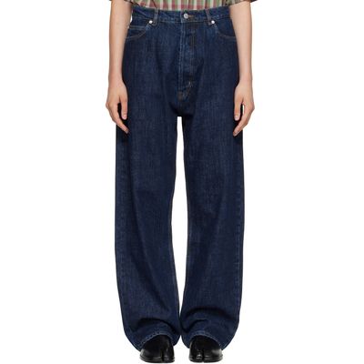 Studio Nicholson Studio Nicholson Navy Marylbone Straight Leg Jeans