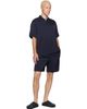 Studio Nicholson Studio Nicholson Navy Wearing Nabuk Clog Flats - 5