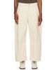 Studio Nicholson Studio Nicholson Off-White Paolo Trousers - 1