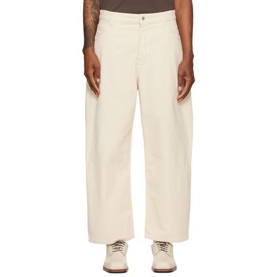 Studio Nicholson Studio Nicholson Off-White Paolo Trousers